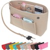 JSY-UP Felt Handbag Organiser Insert, Bag in Bag Organiser Insert,