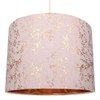 Modern Soft Pink Cotton Fabric 10" Lamp Shade with Gold
