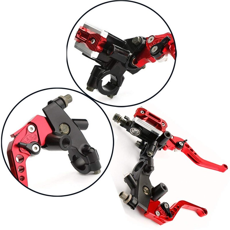LisylineAuto Universal Motorcycle Brake Levers 7/8" 22mm Handlebar Brake Master