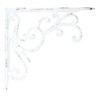 Set of 2 White Shelf Brackets for 8", 10", 12"