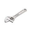 FLZOSPER 4-inch Adjustable Wrench, Forged, Heat Treated, Chrome-Plated