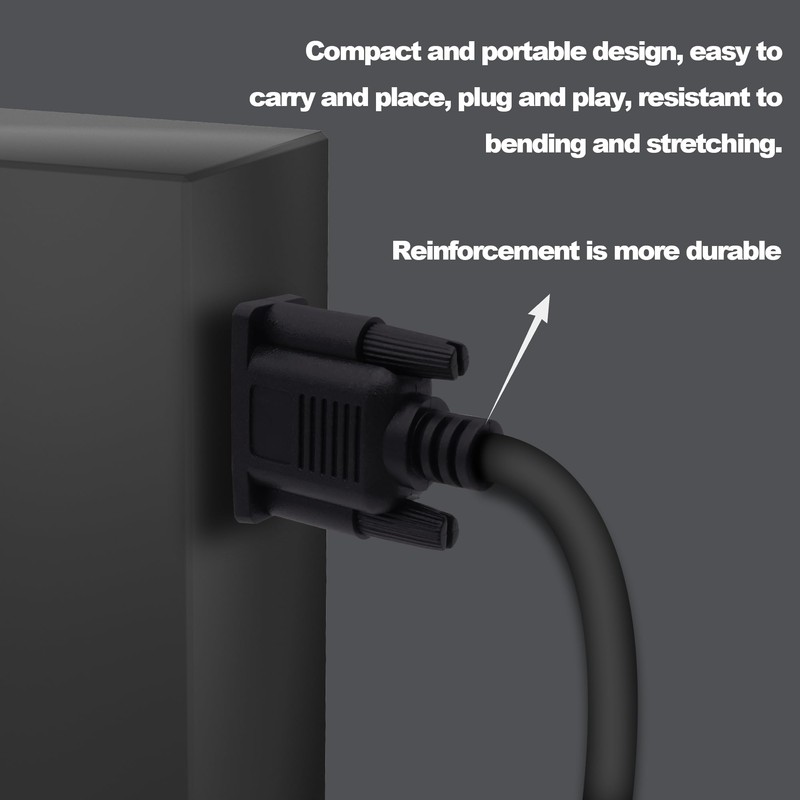CybNemo DB9 Male Connector RS232 RS485 9 Pin Serial Port