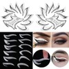 Kagodri Eye Makeup Template Stickers, 24pcs Template Eye Makeup Tools,