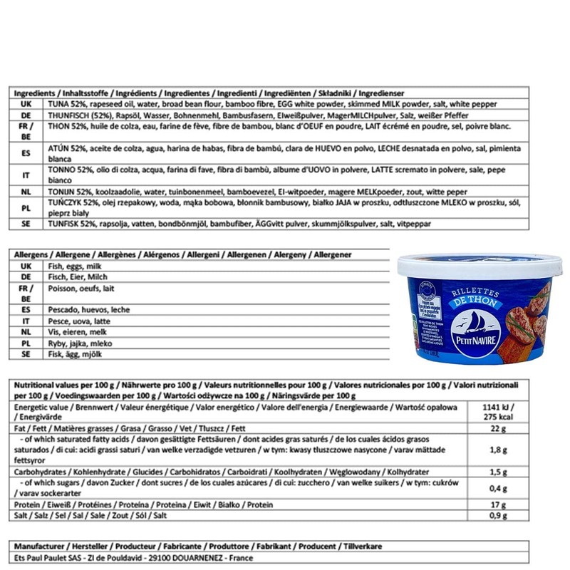 Tuna Rillettes 125g Tin