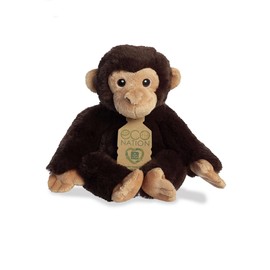 Aurora, 35032, Eco Nation Chimpanzee, 9.5In, Soft Toy, Brown