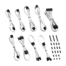 CableMod E-Series Classic ModMesh Sleeved Cable Kit for EVGA G/G+ / P/P+ / T (White)