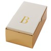 Luxe Party Gold Foil Monogram Letter B Dinner/Guest Airlaid Napkins,