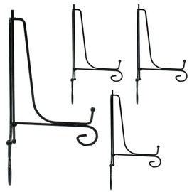 Unlorspy - Soporte de soporte de placa de hierro de 20 cm, soporte de placa de soporte para caballete de hierro de 20 cm, para mostrar imágenes, platos decorativos, fotos y más