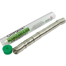 (QTY 2) Chip Quik NCSWLF.020 0.3OZ LF Solder Wire Mini Pocket Pack 96.5/3/0.5 Tin/Silver/Copper No-Clean .020 .3oz