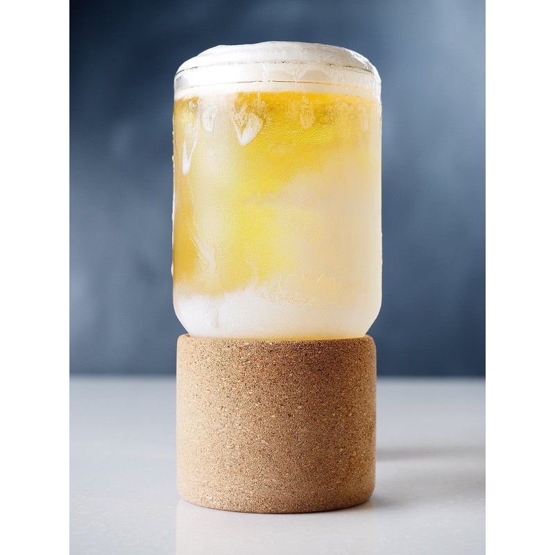 That! Inventions CHG-12B Glass Double-Wall Beer, 15.5 oz, White