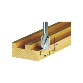 Festool Spiral Groove Cutter HW 8 x 25 mm Shaft diameter 8 mm Pack of 1, 490979