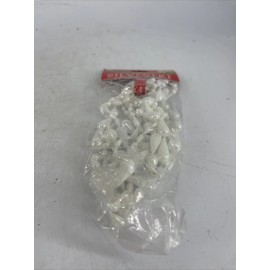 Tree Vintage Silvestri 9 Feet White Pearl Plastic Flat Bead Christmas Tree Garland