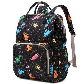 Xunteny Dinosaur Women Laptop Backpack, College School Backpack Bookbag 15.6 Inch Computer Backpacks for Work Business Travel