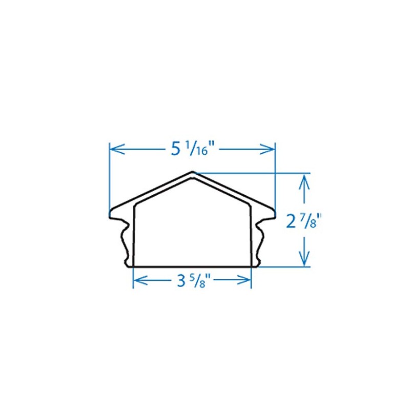 Woodway Glass Pyramid Post Cap, fits 3.5" Post, in Onyx