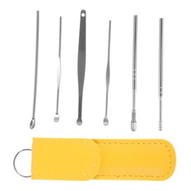 IWOWHERO Stainless Steel Ear Set 6pcs Ear Cleaning Tools Removal Kit for Safe and Comfortable Cleaning