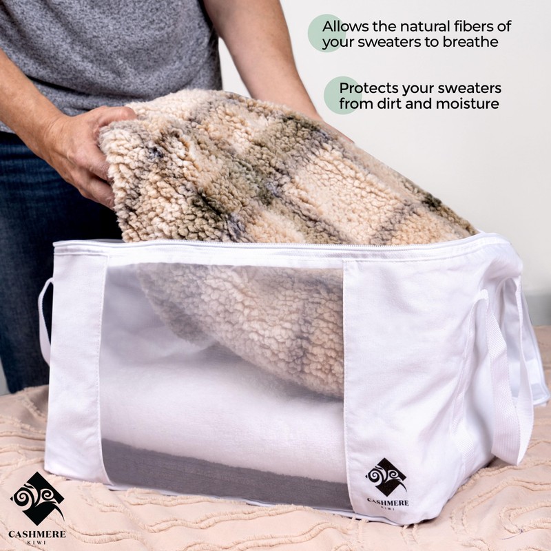Cashmere Sweater Storage Bags | with Moth Protection Cedar |