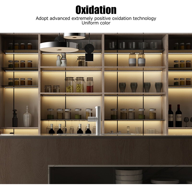 LED Channel Embedded Aluminium Profiles LED Strip Light for Bookcase