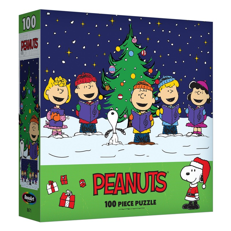 RoseArt - Peanuts - Christmas Caroling - 100 Piece Jigsaw