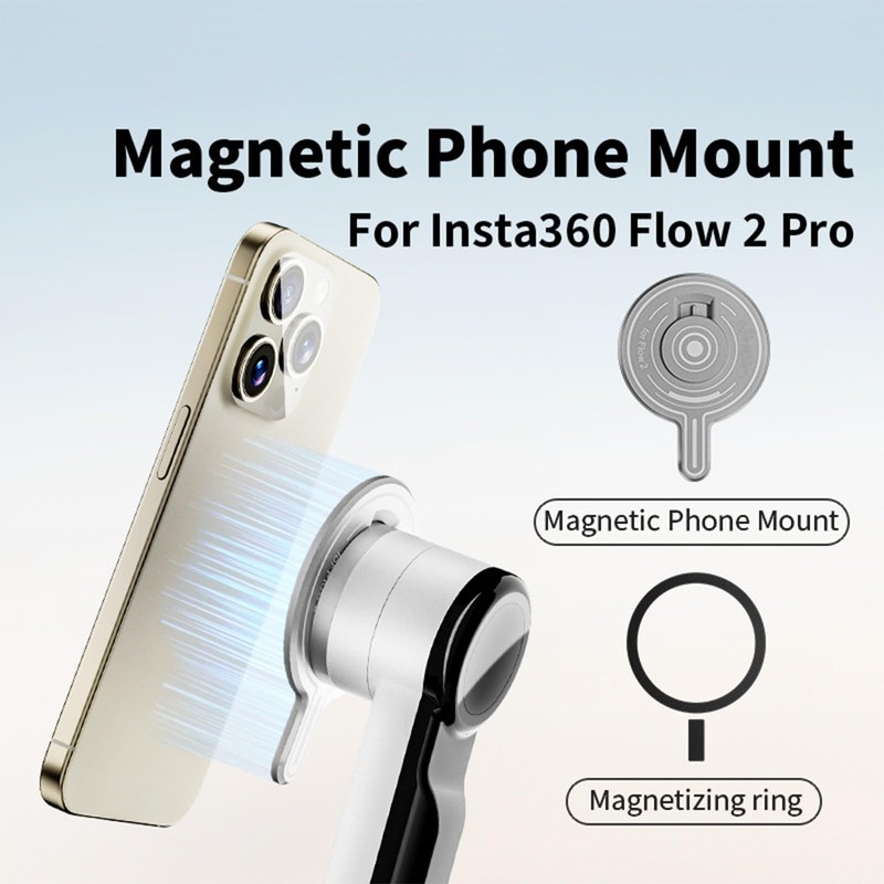 SZZCNOX Magnetic Safe Adapter Compatible with Insta360 Flow 2 Pro,