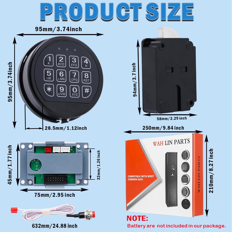 Gun Safe Lock Replacement with Swing Bolt Lock Electronic Safe