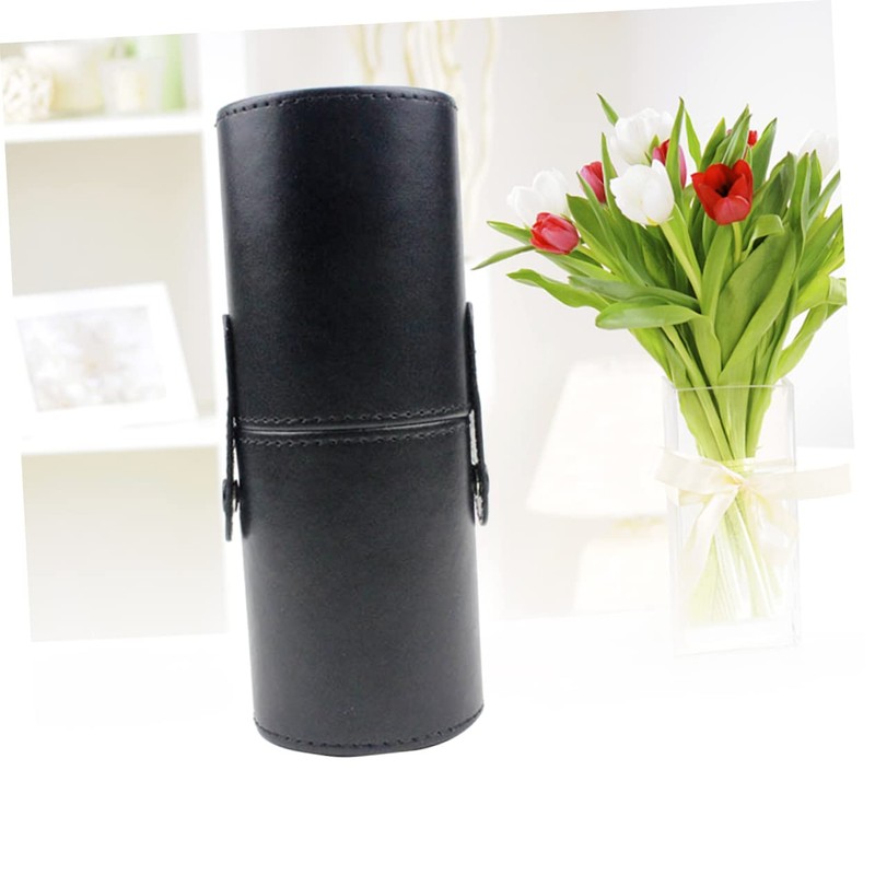 FOMIYES Pu Makeup Brush Storage Bucket Large Capacity Organizer Portable