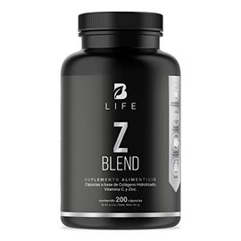 B Life Company Zinc de 200 Cápsulas. Ingredientes naturales: Zinc, Colágeno y Vitamina C. Z Blend