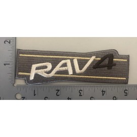 Toyota RAV 4 Embroidered Patch 1.5”x5” Gray Tan & Brown