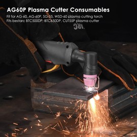 bestarc AG60P Plasma Cutter Consumables Cutting Torch Tip Nozzles 40 pcs Suitable for AG60 WSD60 AG60P BTC500DP BTC650DP