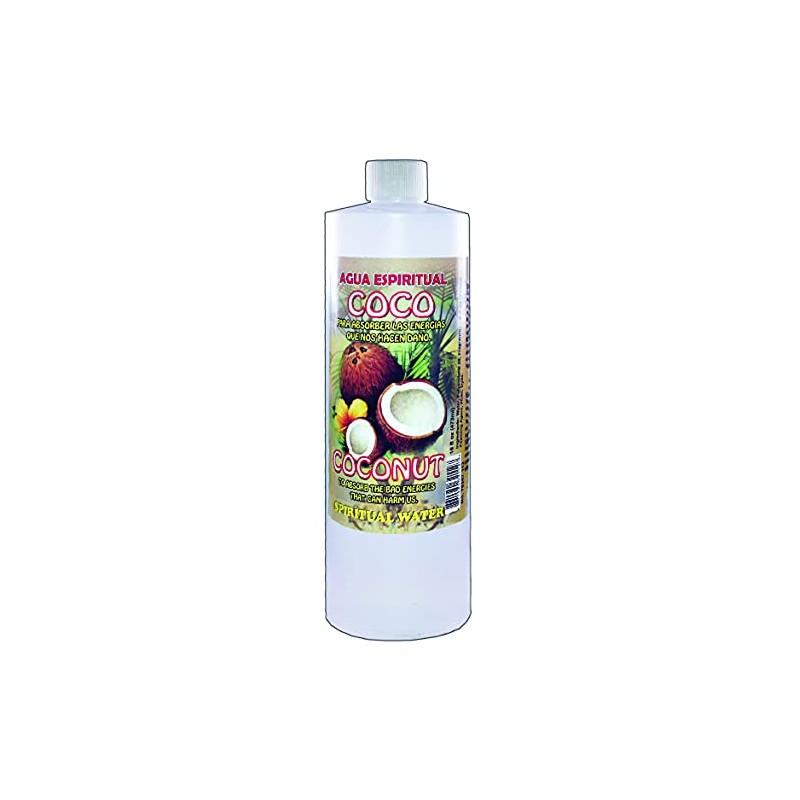MISTIC 1 BOTTLE COCONUT SPIRITUAL WATER-COCO AGUA ESPIRITUAL 16 OZ.-MAGICK
