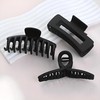 New Black Hair Claw Korean Simple Temperament Matte Hair Clips