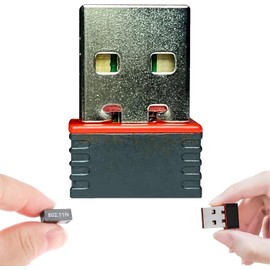 AYMBH Mini WiFi Connector Dongle 2.0 USB Adapter - 802.11n Wireless Network Receiver, 150Mbps High-Speed, Portable Wi-Fi Adapter for HD Streaming and Gaming, Compatible with PC and Laptop