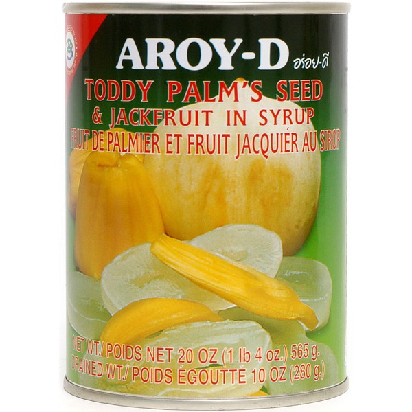Aroy-D Toddy Palms Seed and Jackfruit In Syrup - 20oz (3 packs)