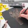 Stylo 4 Stück Metallic Marker Stifte Set – Roségold, permanente