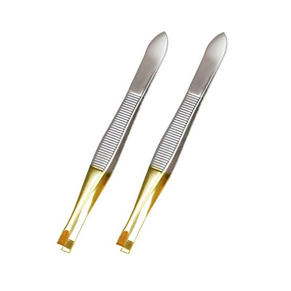Luxxi (3 unidades) Pinzas inclinadas – Pinzas de acero inoxidable