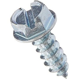 Hillman 50 Pcs Hex Washer Head Sheet Metal Screws (#14 x 3/4") | Slotted Hex Drive Self-Tapping Screws for Metal, Wood & Plastic | Zinc-Plated Steel Fasteners for Repairs, Construction & DIY Projects