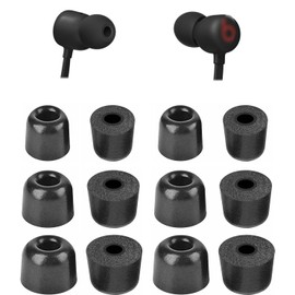 ALXCD Foam Ear Tips Compatible with Beats Flex Earphones, S/M/L 3 Sizes 6 Pairs Soft Memory Foam Eartips Earbuds Replacement Foam Tips, Compatible with Beats Flex, 6 Pairs Black
