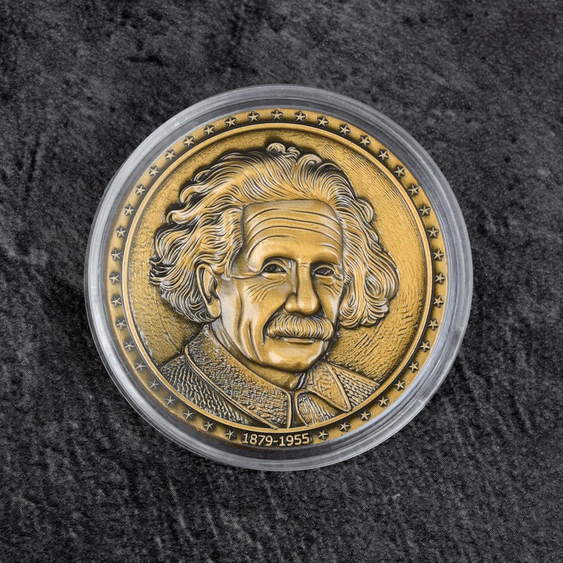 Einstein Commemorative Coin-Tribute to Genius,Symbol of Innovation & Curiosity, for