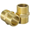 2 PCS 1/2" Male BSP Thread Brass Pipe Connector
