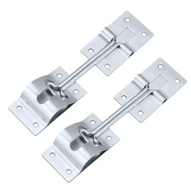 WKZO 4” Camper Door Holder Latch Catch RV T-Style Entry Door Holder Stopper GGalvanized Steel for Camper Trailer Truck Cargo Hatch,2 Pack