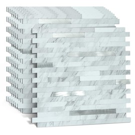 Midcard 10 Sheets Peel and Stick Backsplash PVC Wall Tile,for Kitchen Backsplash
