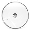 6.5 inch Tempered Glass Lid with Stainless Steel Handle, Versatile