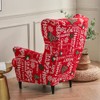 Highdi 2-Piece Wing Chair Cover, Armchair Throws, Wing Chair Protective