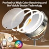 20x Large Lighted Makeup Mirror, Rechargeable 8.6" Magnifying Makeup Mirror,
