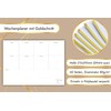 Dany Marcus Notepad with Gold Cut, Weekly Planner, Gift Office,