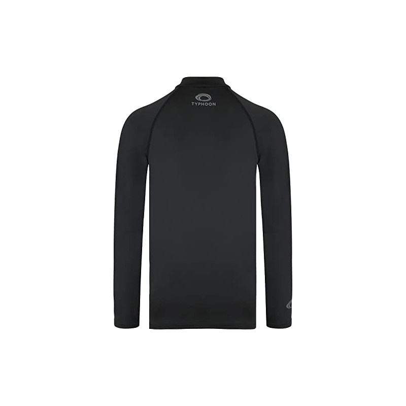 Typhoon Junior Fintra Long Sleeve Rashguard - Black 430460 JXL