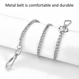 Siliget Trouser Chain 53cm, Hip Hop Punk Pants Chain Belt, Goth Accessories Metal Trouser Chain for Pants for Men/Women