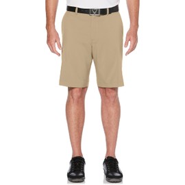 Callaway Men's Solid Golf Short With Active Waistband, Stretch Fabric, Upf 50 Sun Protection, Extended Sizes (Sizes 30-56 Big & Tall), Chinchilla, 30