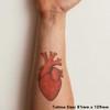 'Human Heart' Temporary Tattoo - Water Resistant, Skin-Safe, Non-Toxic Transfer