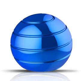 KKPOT Kinetic Desk Toy,Optical Illusion Metal Fidget Spinning Ball,Office Executive Stress Relief Spinner Toys for Adults & Kids
