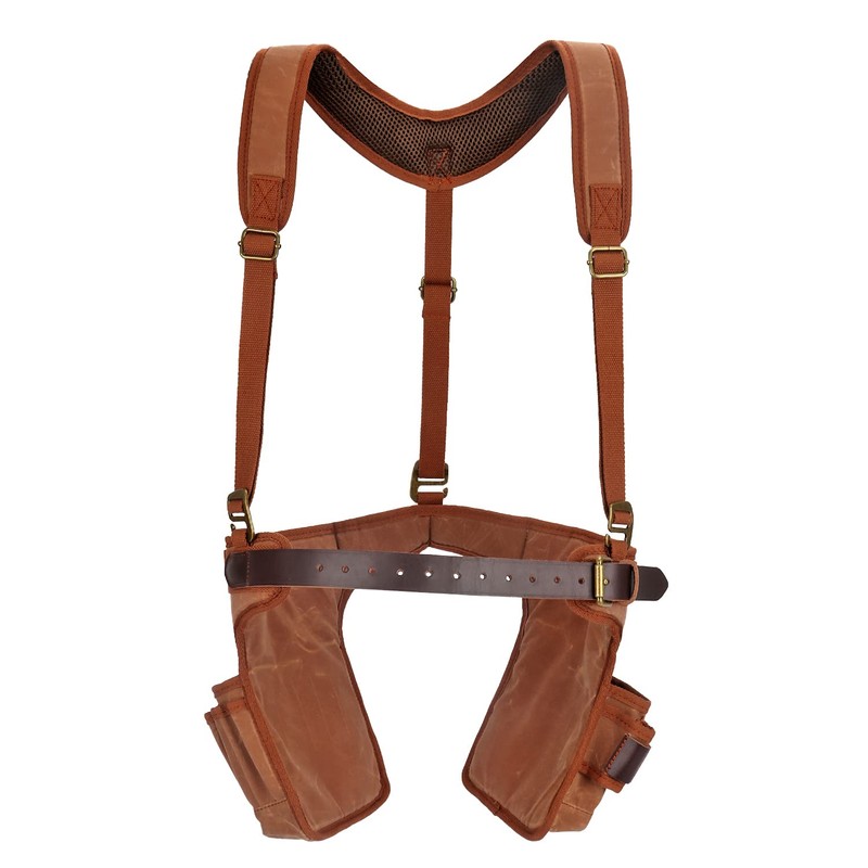 Tourbon Carpenter Tool Belt with Suspenders Padded Mesh Rig Electrician's